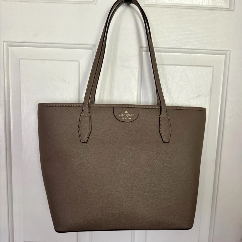Kate Spade Taupe Leather Tote